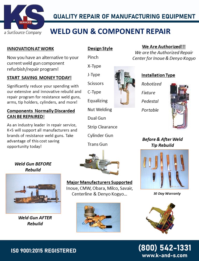 Weld Gun Components