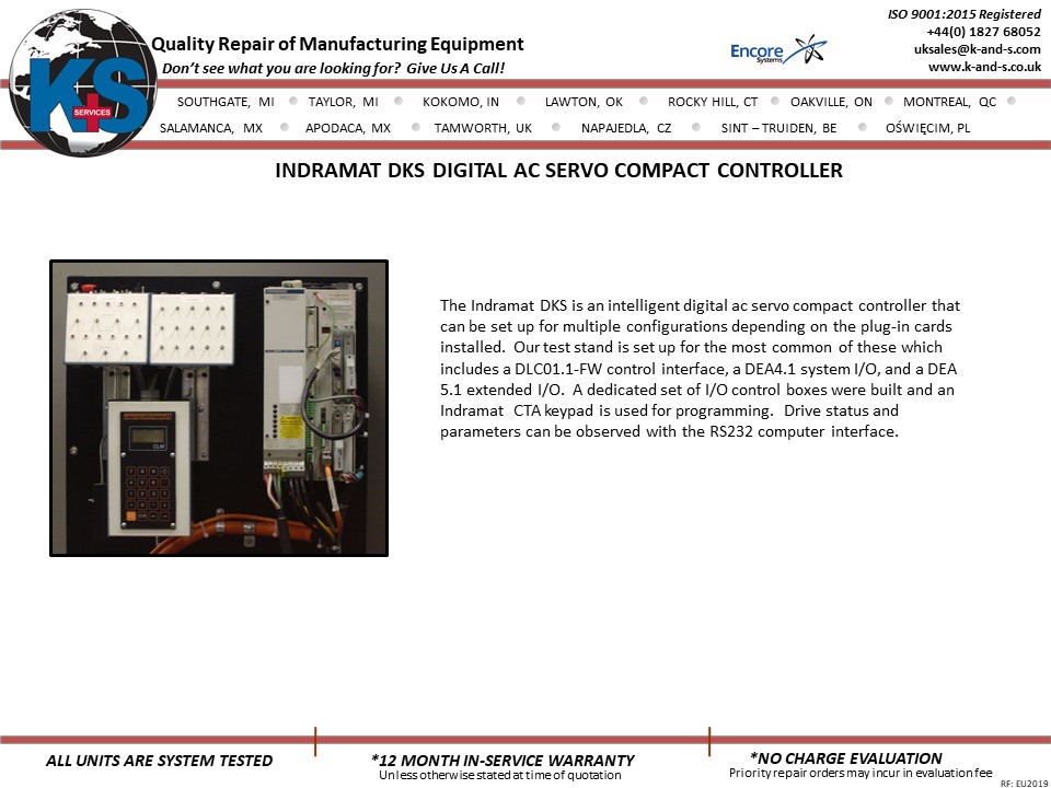Indramat DKS Digital AC Servo Compact Controller
