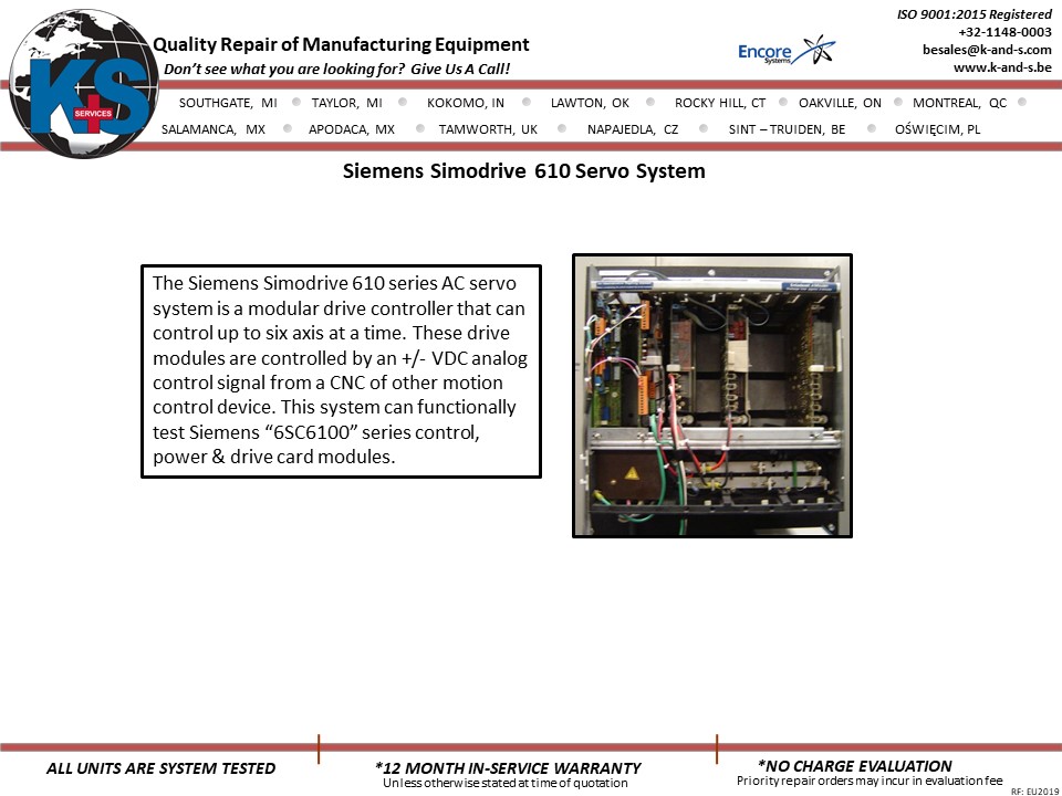 Siemens SimoDrive 610 Servo System